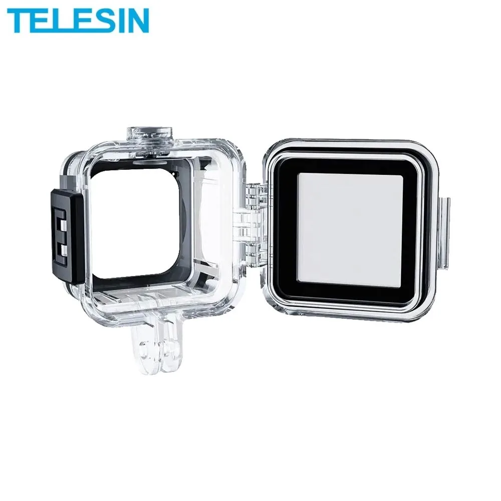 Coque Waterproof TELESIN pour DJI Action 2 (jusqu'à 45m) Transparent — vue 3