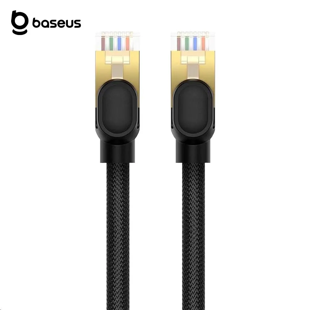 Câble Ethernet RJ45 Baseus Cat 8 40Gbps 10m Noir