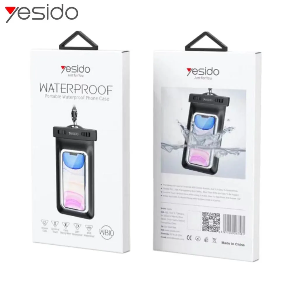 Pochette de Protection Étanche Yesido WB10 IPX8 Noir — vue 3