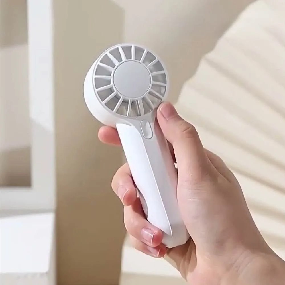 Mini Ventilateur Portable Usams ZB288 High Speed Handheld Mini Fan 1200mAh Beige — vue 2