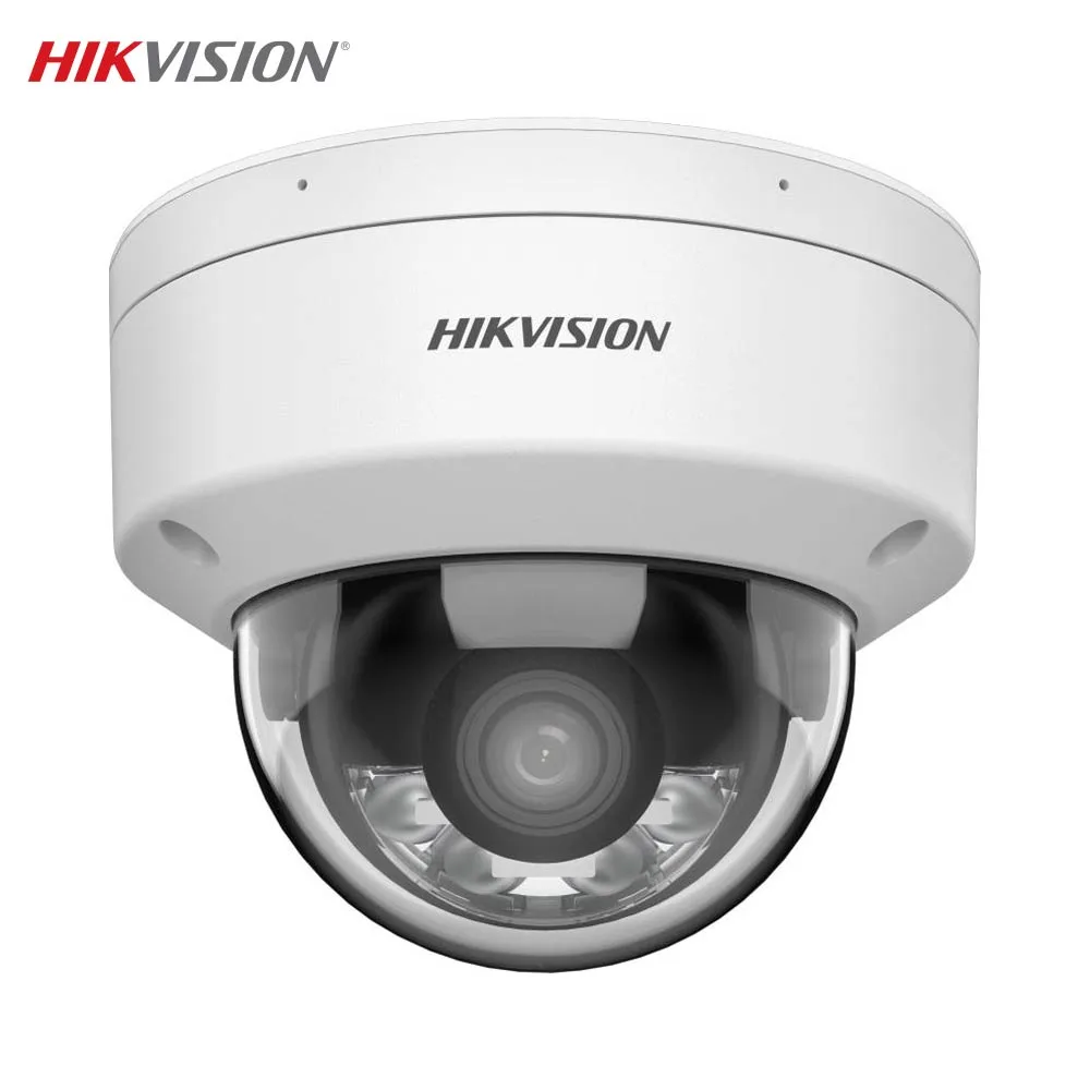 Caméra de Surveillance avec IA Hikvision (4mm) Dome 4MP Smart Hybrid Light, ColorVu & AcuSense Blanc