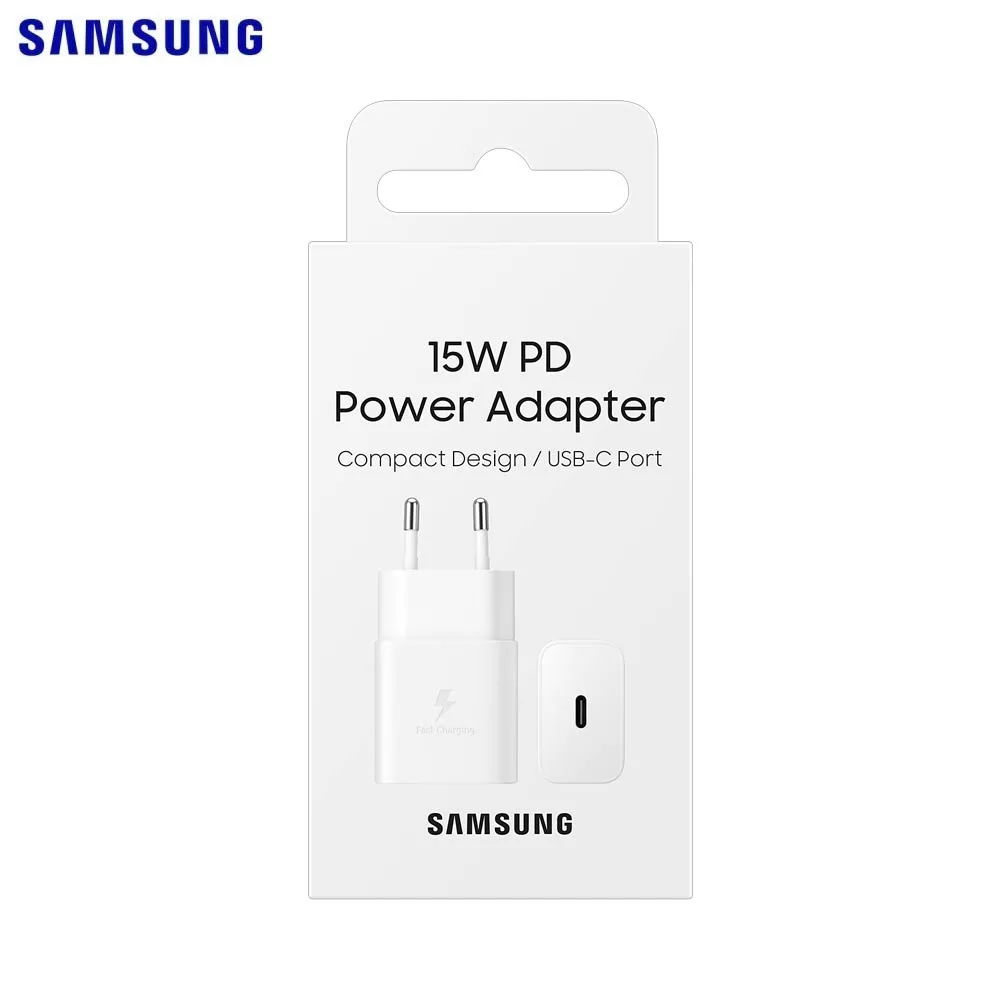 Chargeur Secteur USB-C Samsung 15W 2A Blanc — vue 4