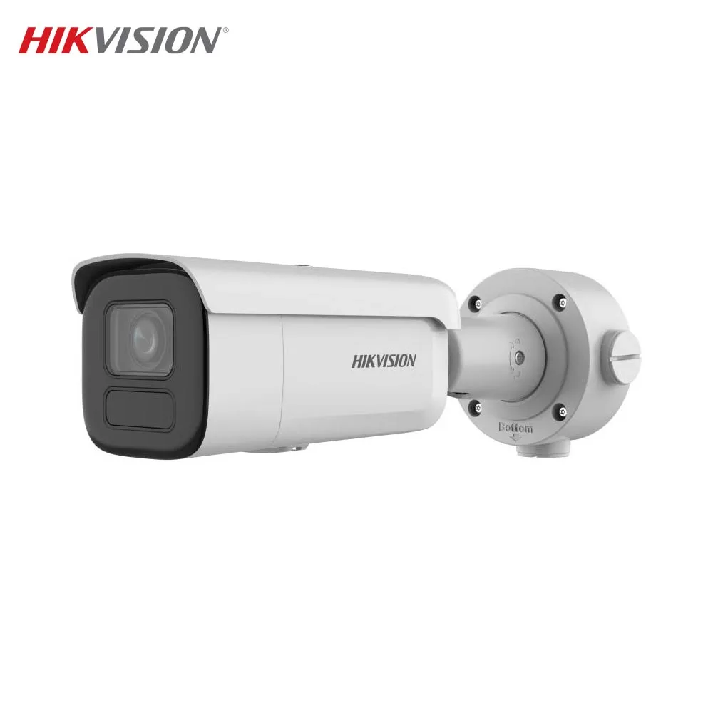 Caméra de Surveillance avec IA Hikvision Bullet 4MP DarkFighter & AcuSense Blanc
