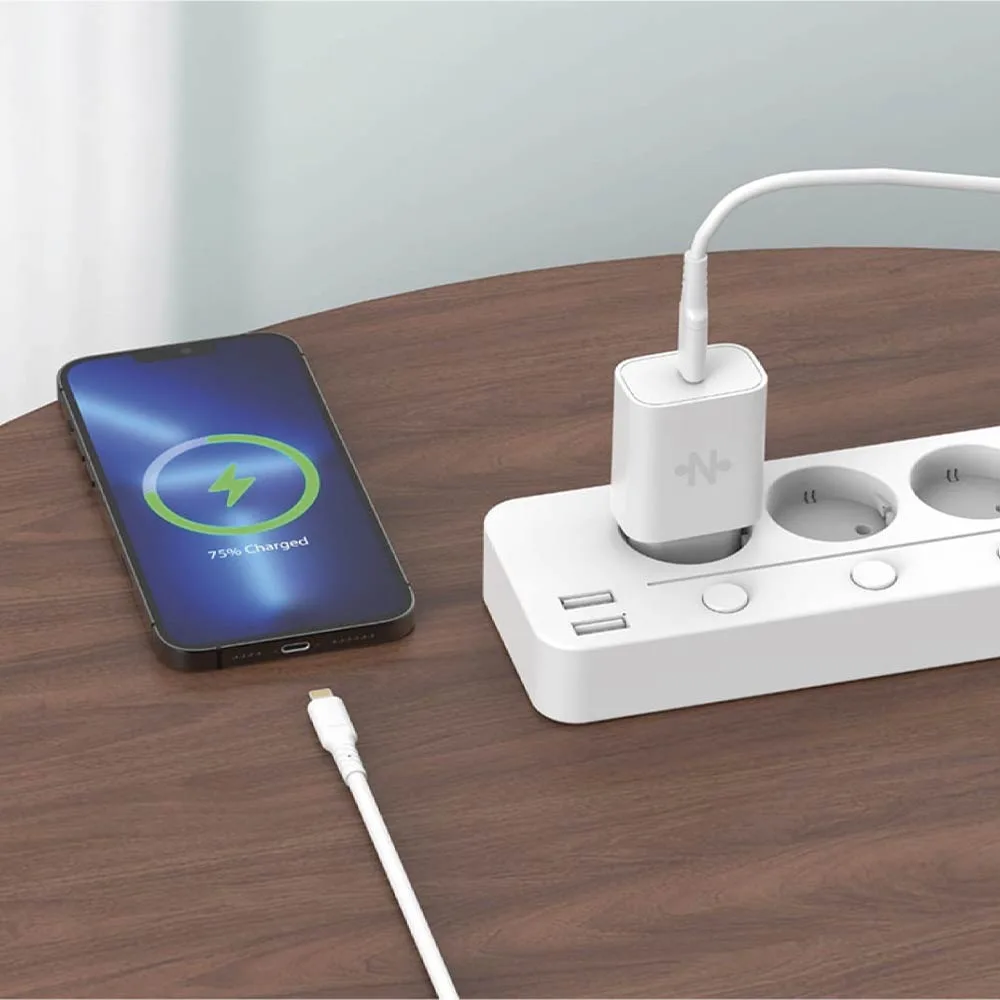 Chargeur Secteur USB-C CONNECT 20W Blanc — vue 2