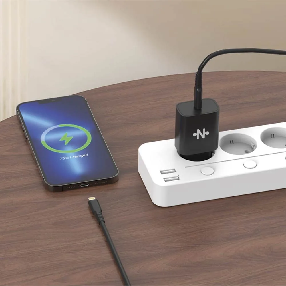 Chargeur Secteur USB-C CONNECT 20W Noir — vue 2