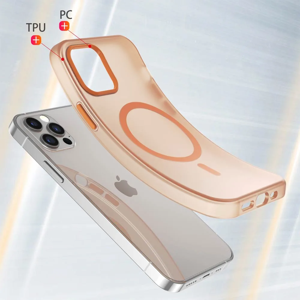 Coque de Protection MagSafe PROTECT pour Apple iPhone 12/iPhone 12 Pro Orange — vue 2