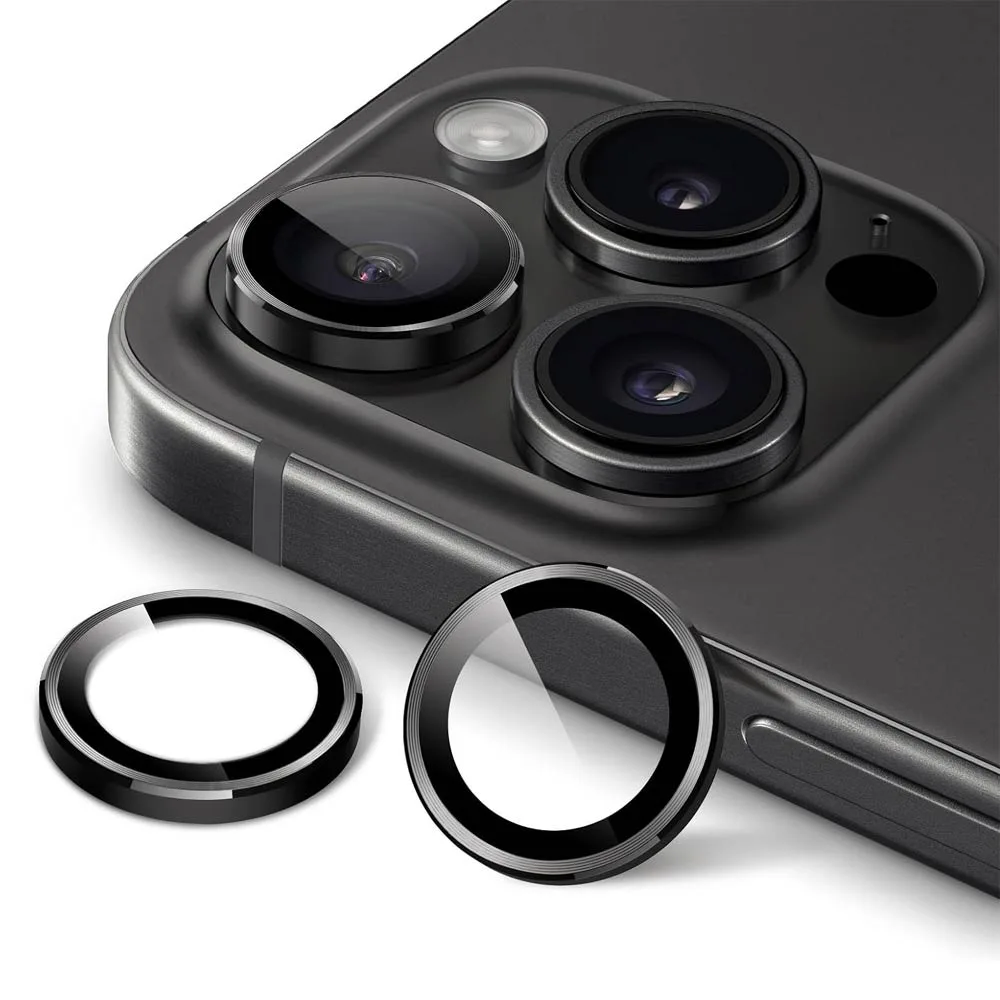 Protection Lentille Apple iPhone 15 Pro/iPhone 15 Pro Max Titane Noir
