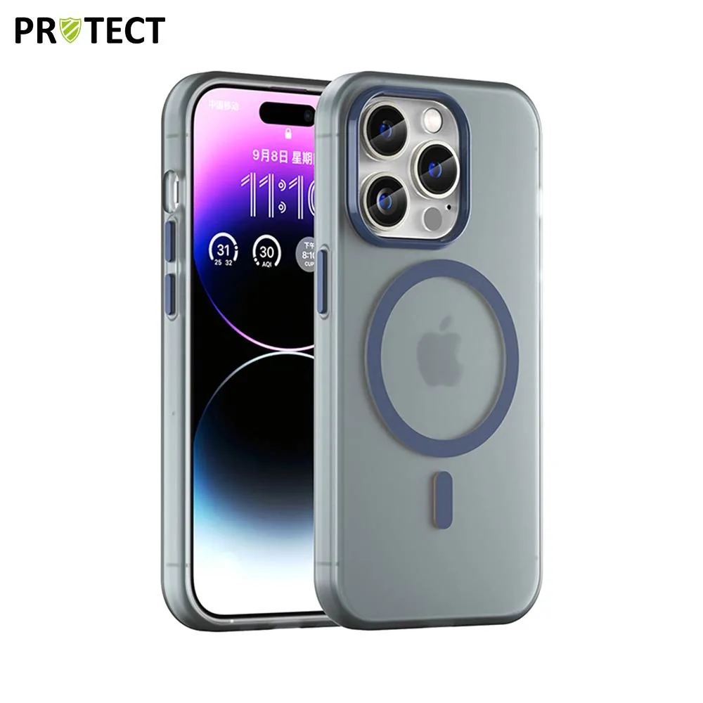 Coque de Protection MagSafe PROTECT pour Apple iPhone 14 Pro Bleu Marine