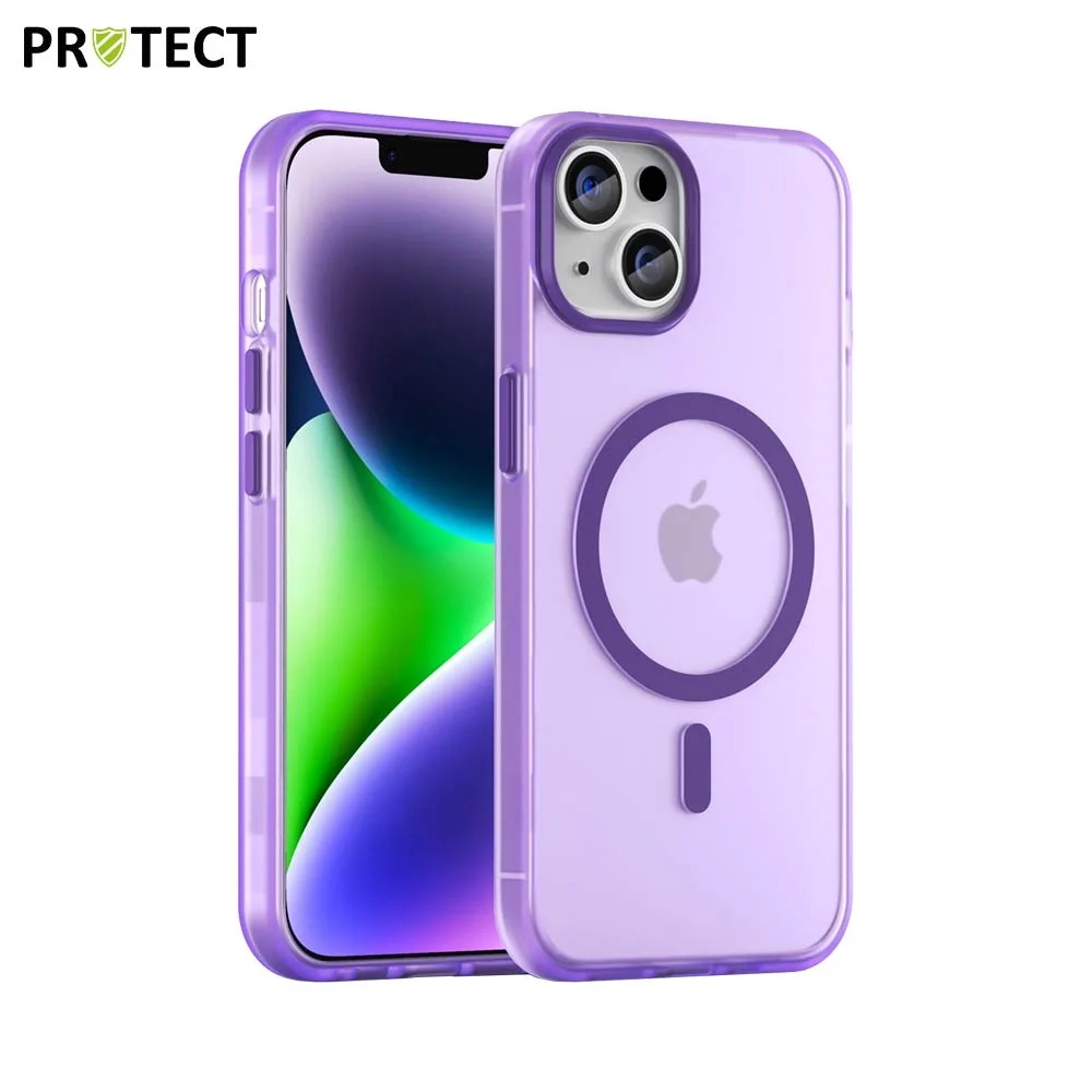 Coque de Protection MagSafe PROTECT pour Apple iPhone 14 Plus Violet Foncé