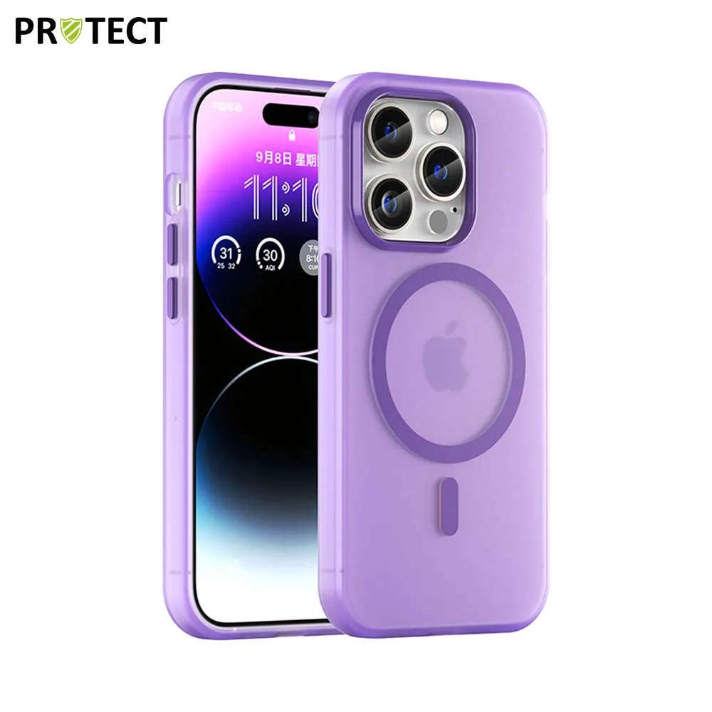Coque de Protection MagSafe PROTECT pour Apple iPhone 14 Pro Violet Foncé