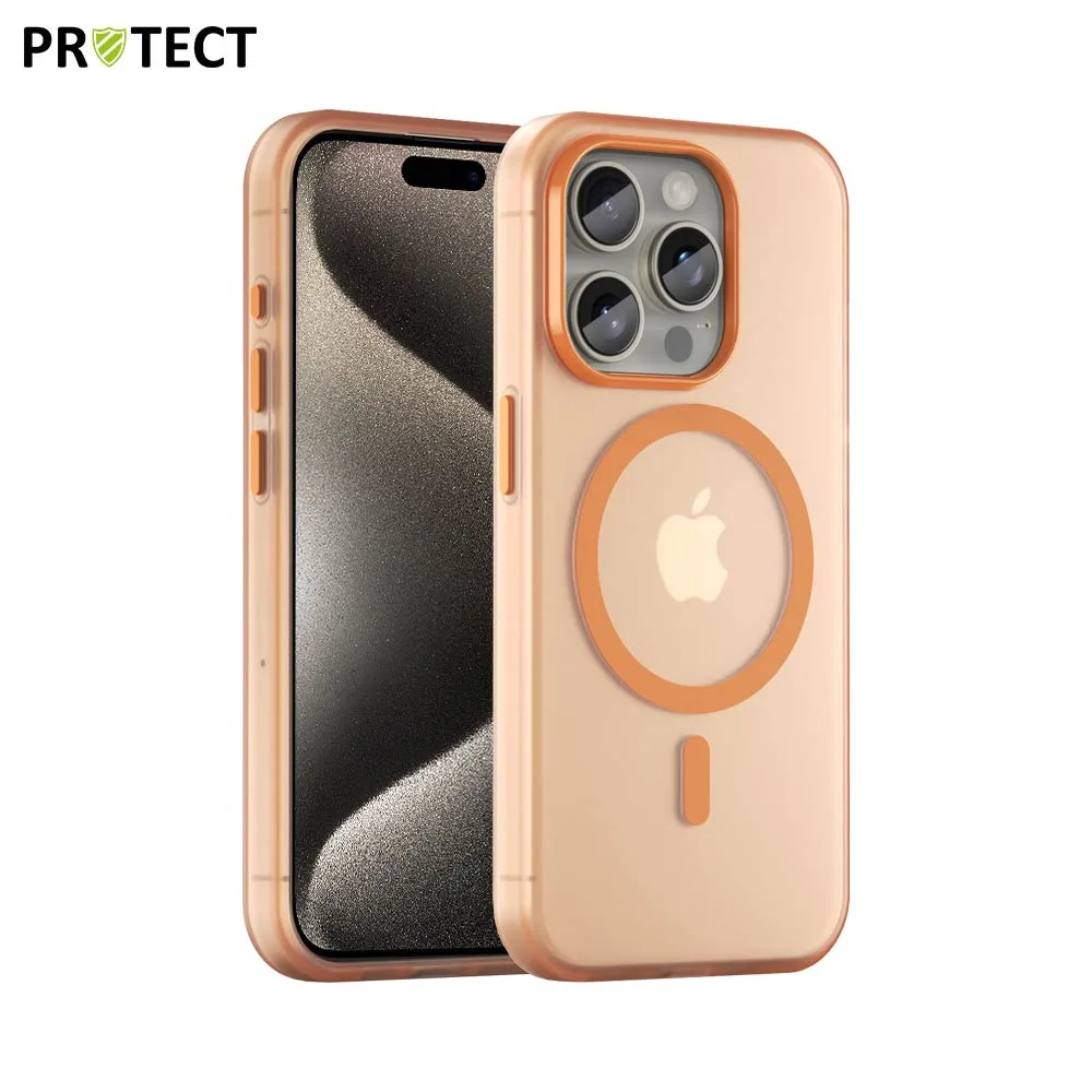 Coque de Protection MagSafe PROTECT pour Apple iPhone 15 Pro Max Orange