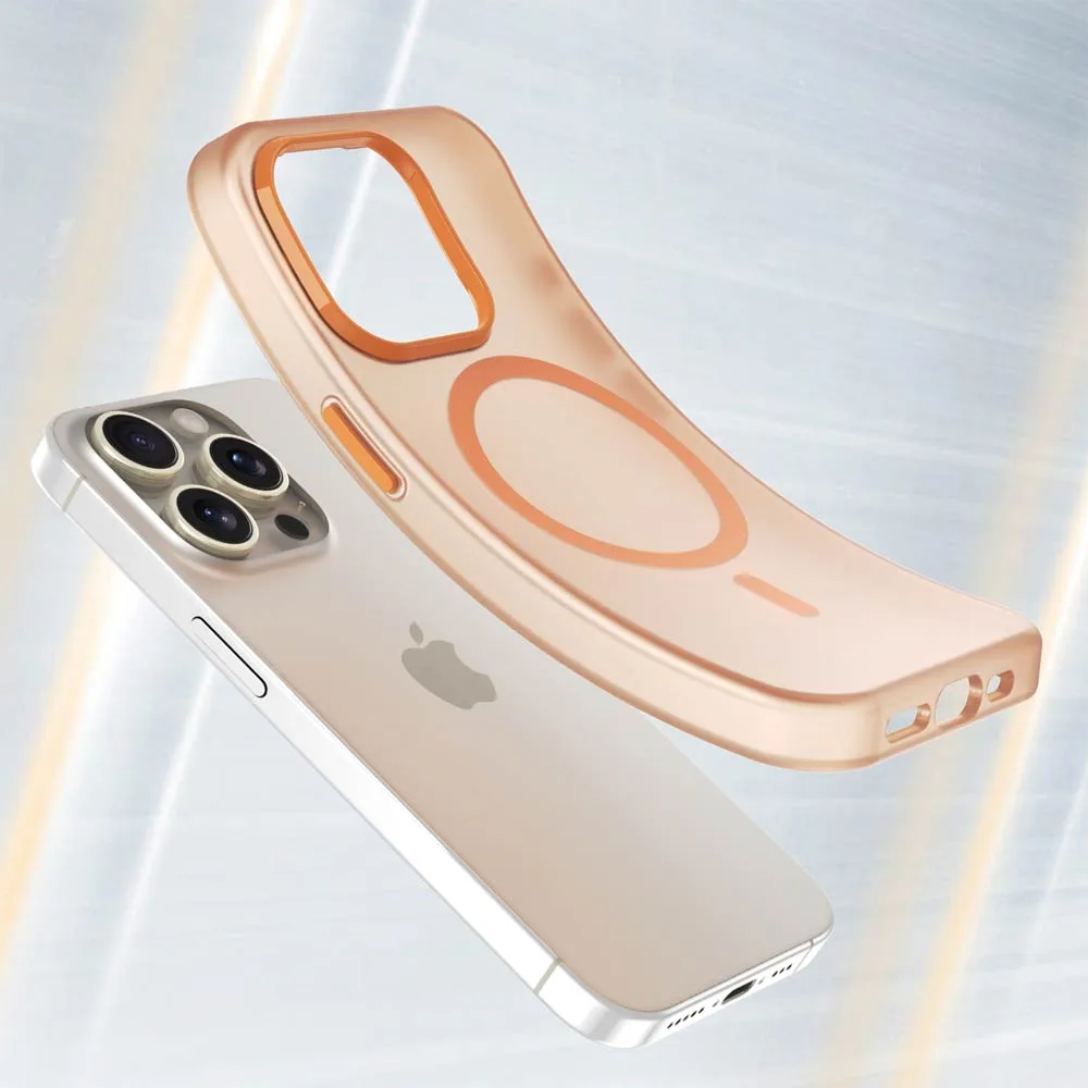 Coque de Protection MagSafe PROTECT pour Apple iPhone 15 Pro Orange — vue 2