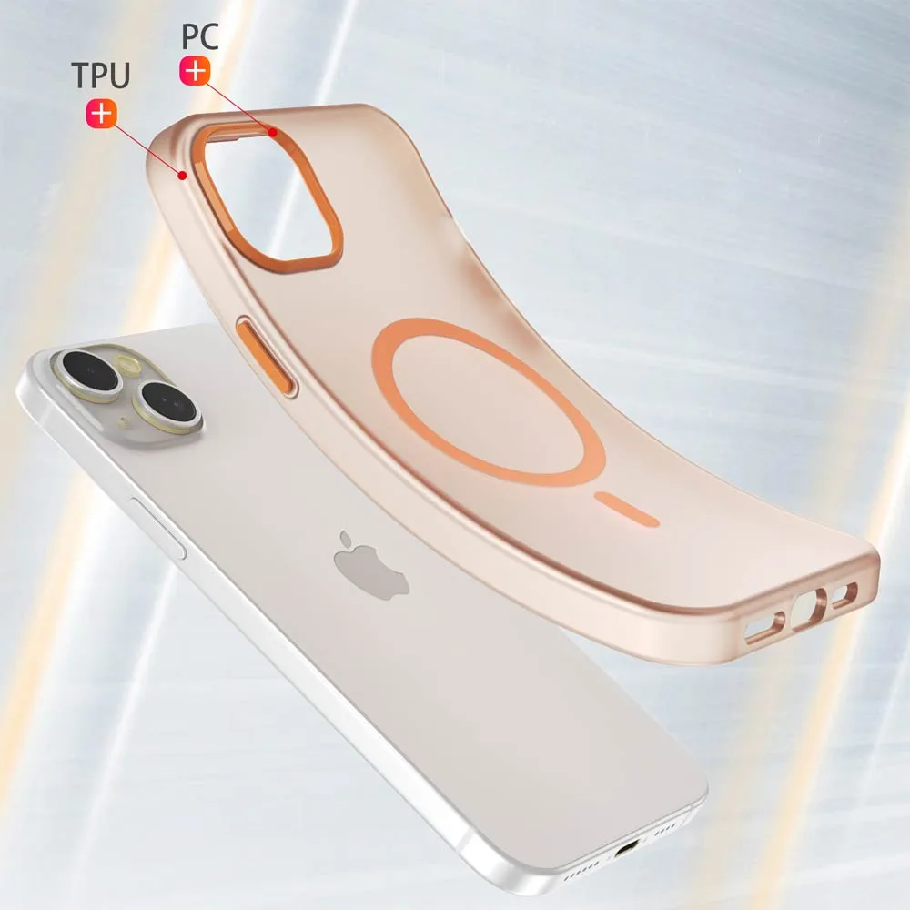 Coque de Protection MagSafe PROTECT pour Apple iPhone 15 Plus Orange — vue 2