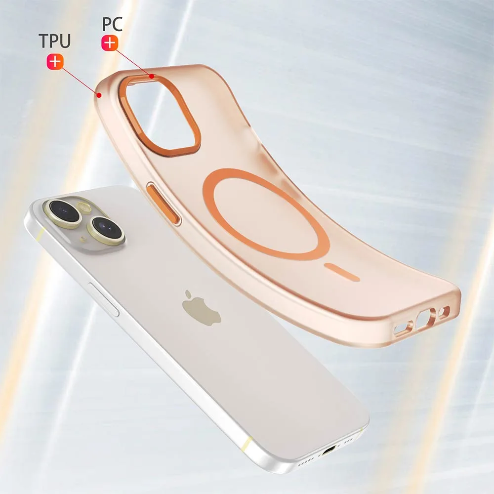 Coque de Protection MagSafe PROTECT pour Apple iPhone 15 Orange — vue 2