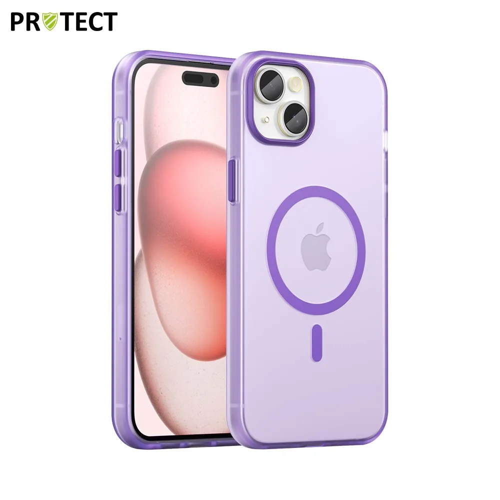 Coque de Protection MagSafe PROTECT pour Apple iPhone 15 Plus Violet Foncé