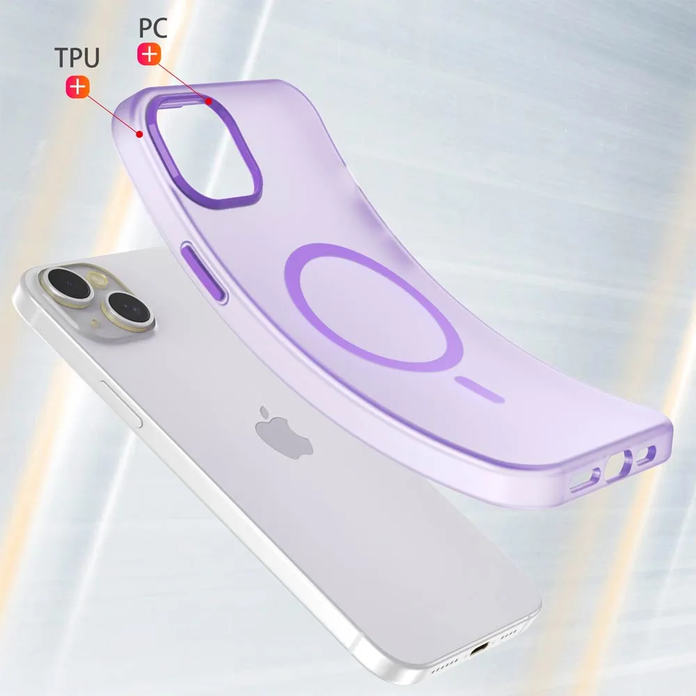 Coque de Protection MagSafe PROTECT pour Apple iPhone 15 Plus Violet Foncé — vue 2