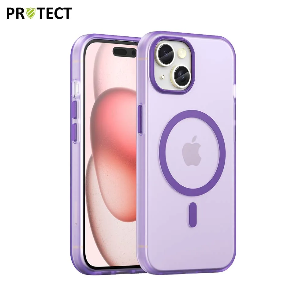 Coque de Protection MagSafe PROTECT pour Apple iPhone 15 Violet Foncé
