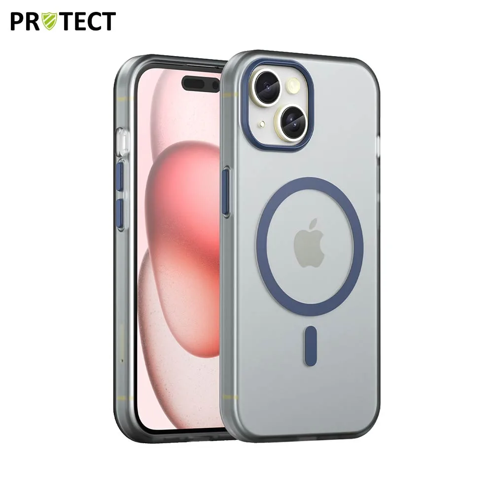 Coque de Protection MagSafe PROTECT pour Apple iPhone 15 Bleu Marine