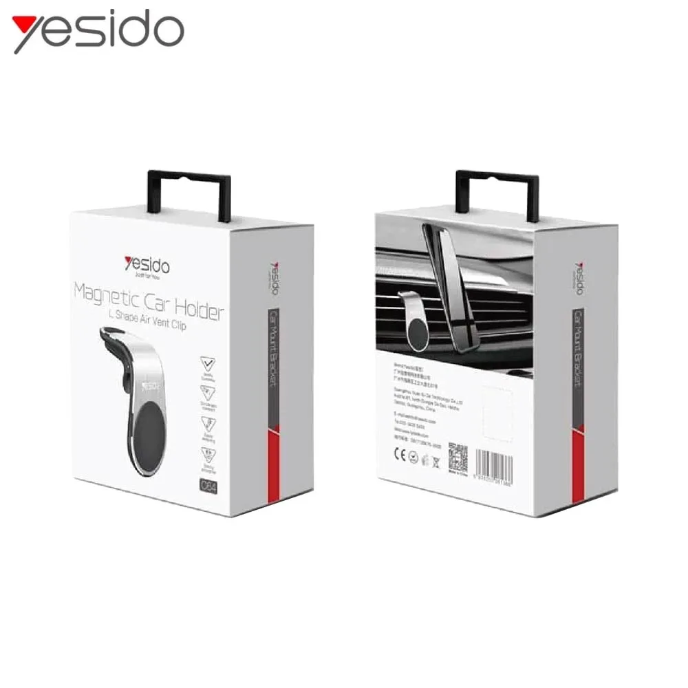 Support Smartphone Magnétique pour Voiture Yesido C64 (Grille d'Aération) Noir — vue 3