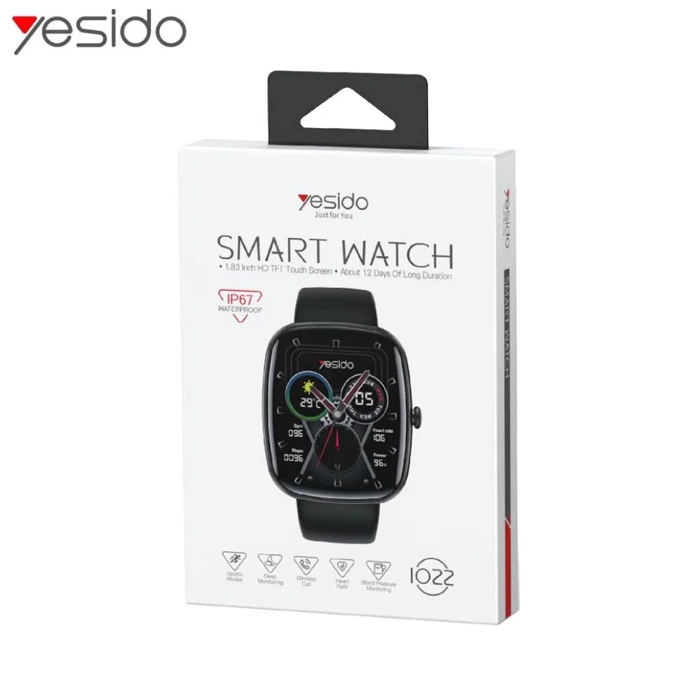 Montre Connectée Yesido IO22 Noir — vue 3