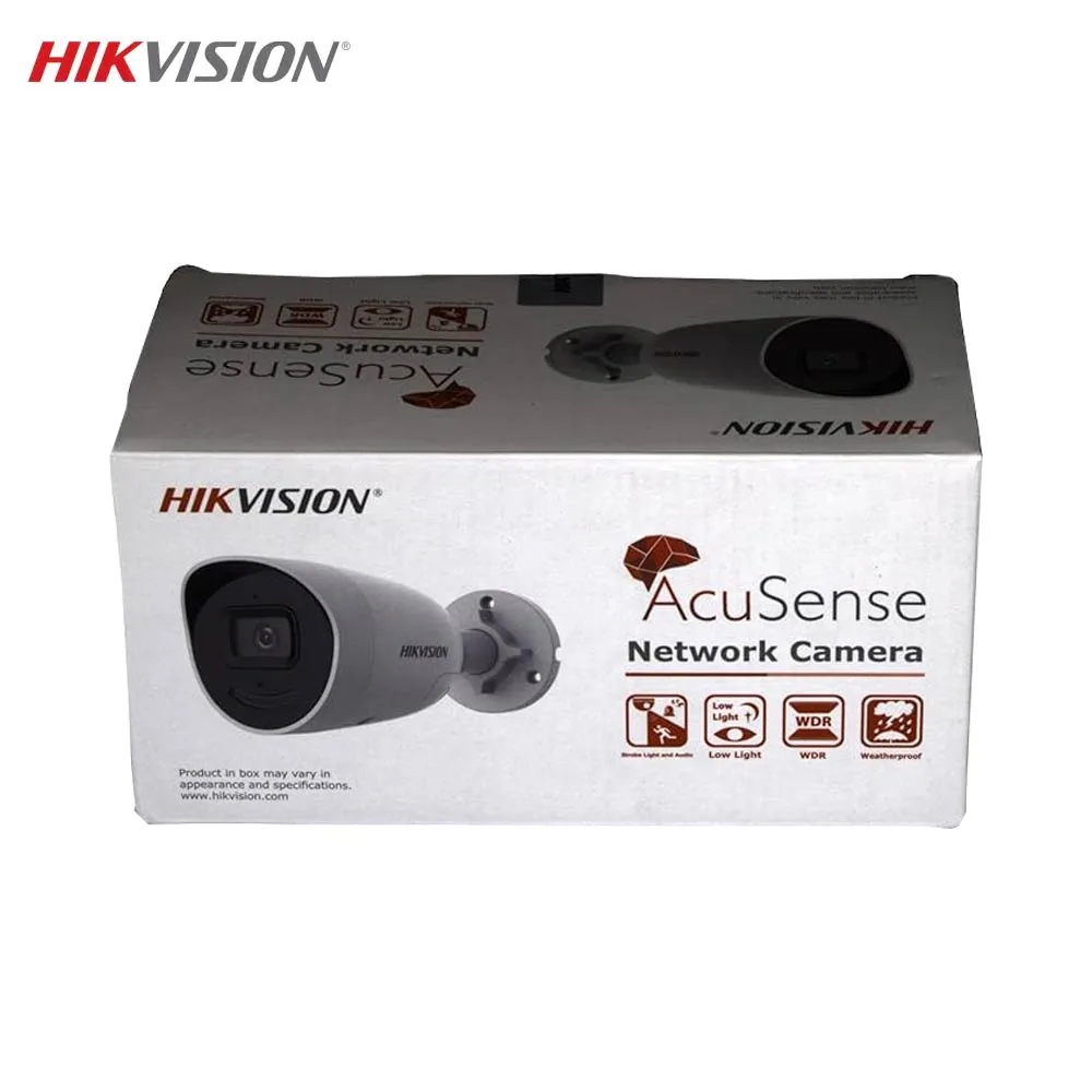 Caméra de Surveillance avec IA Hikvision /SL (4mm) Mini Bullet 4MP DarkFighter & AcuSense Blanc — vue 3