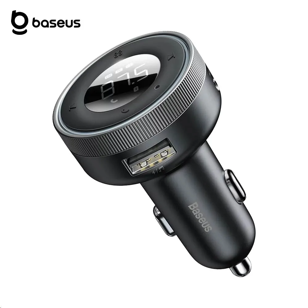 Transmetteur FM Bluetooth & Chargeur Voiture Baseus Noir
