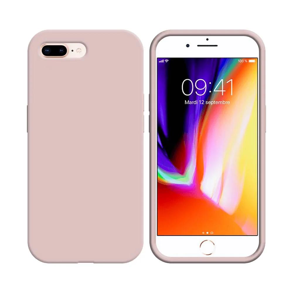 Coque Compatible pour Apple iPhone 7 Plus & 8 Plus Rose Gold