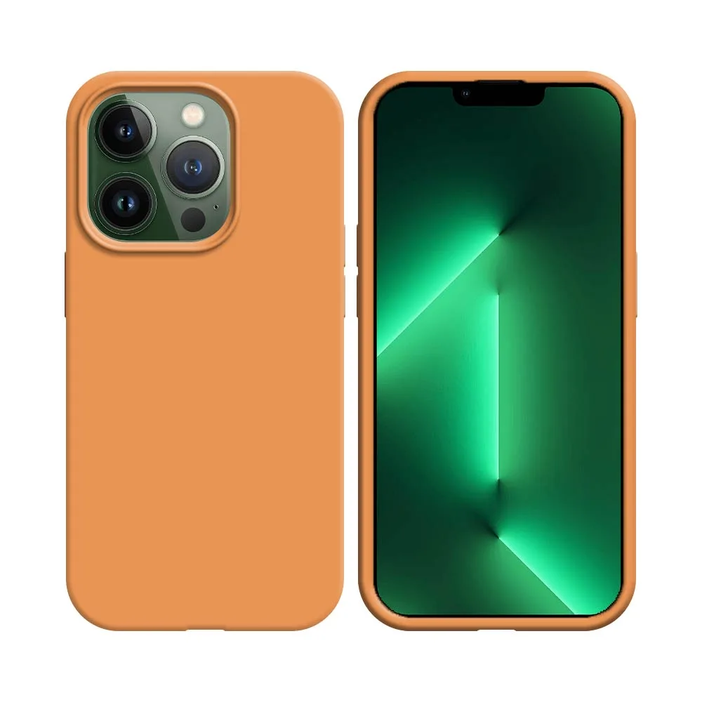Coque Silicone Compatible pour Apple iPhone 13 Pro Max Corail