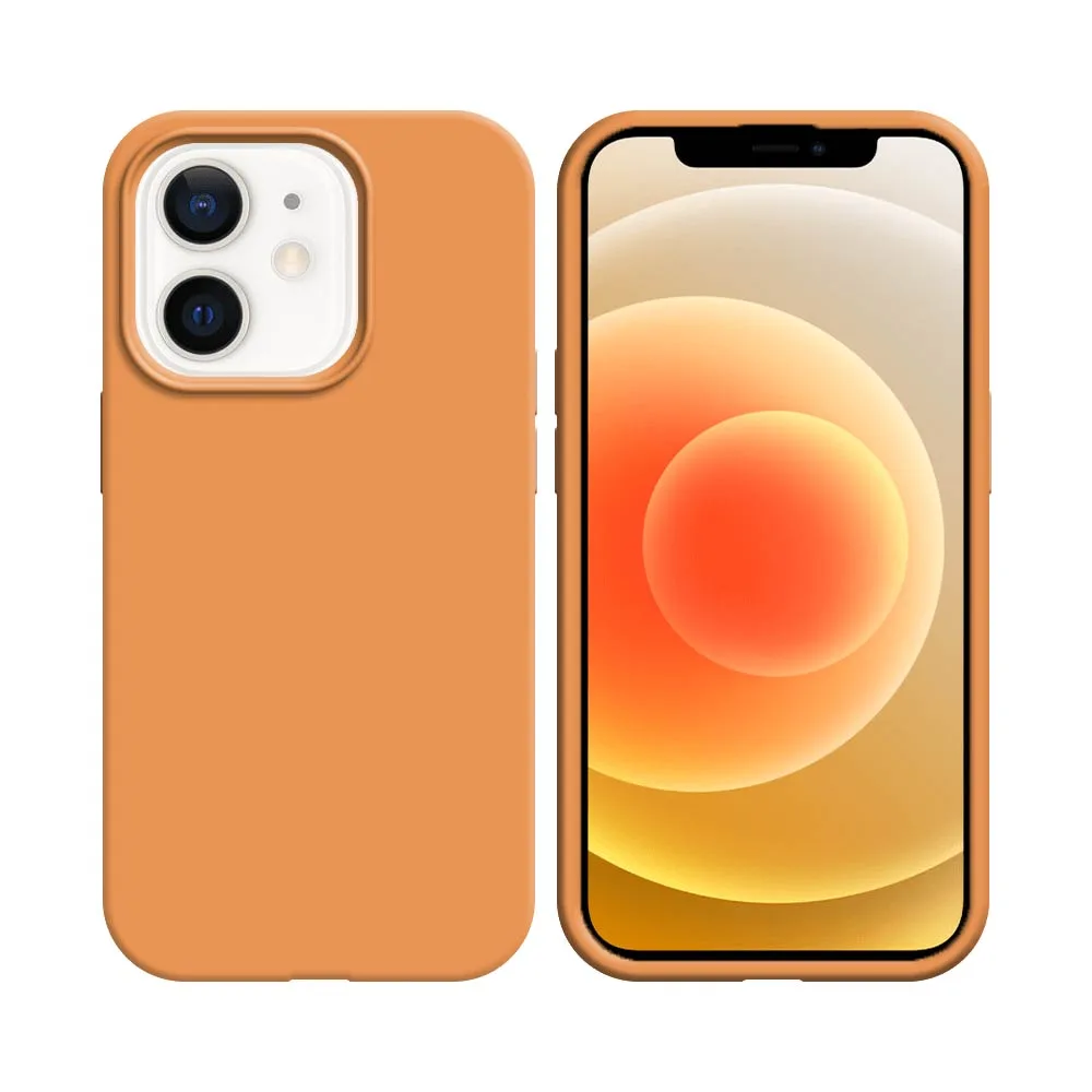 Coque Silicone Compatible pour Apple iPhone 12 Mini Corail