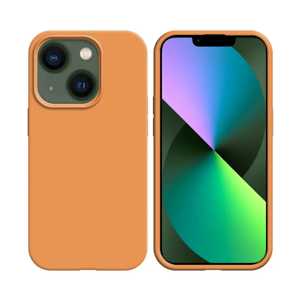 Coque Silicone Compatible pour Apple iPhone 13 Mini Corail — vue 2