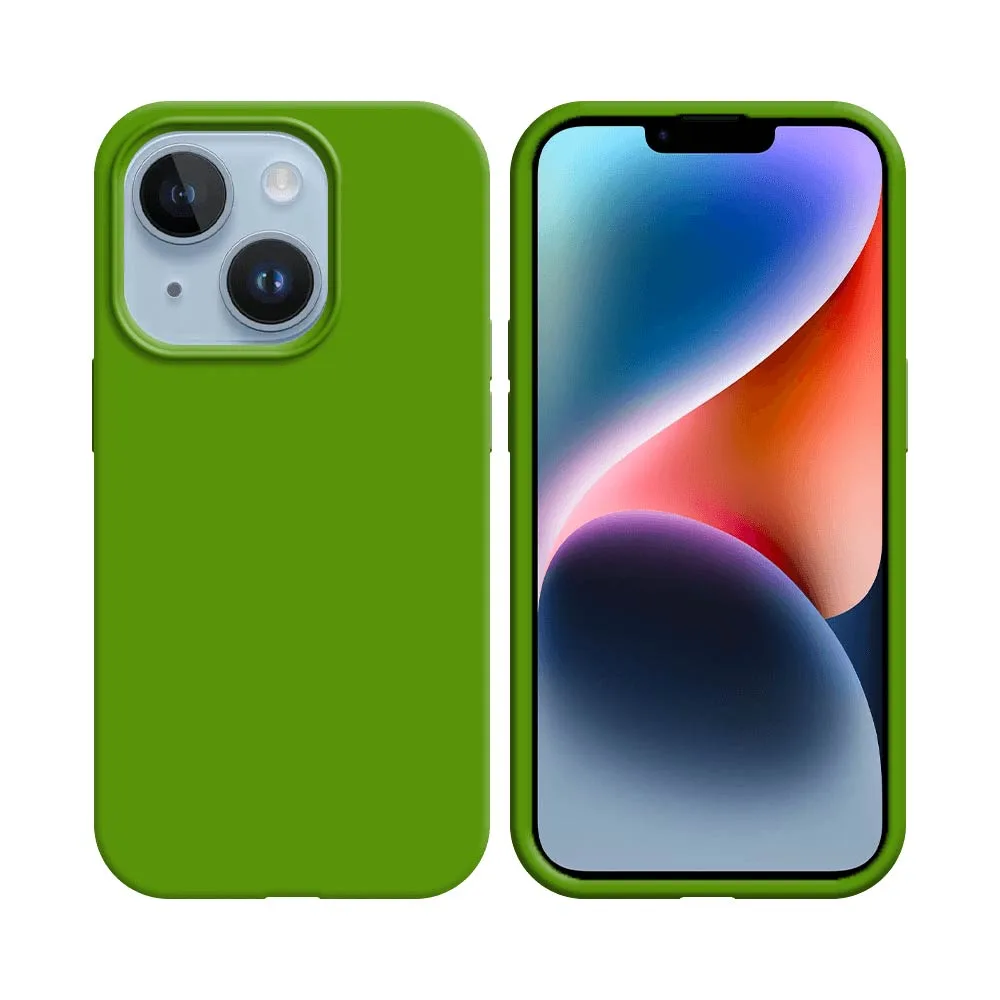 Coque Silicone Compatible pour Apple iPhone 14 Plus Vert Clair