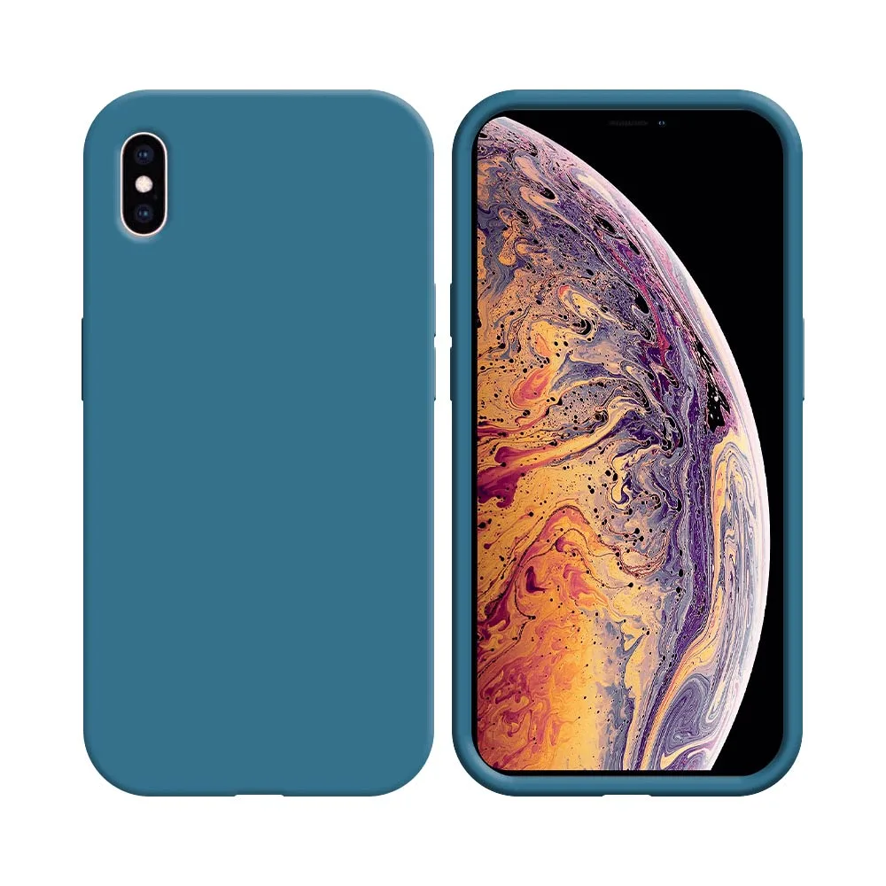 Coque Compatible pour Apple iPhone X & XS Bleu Clair
