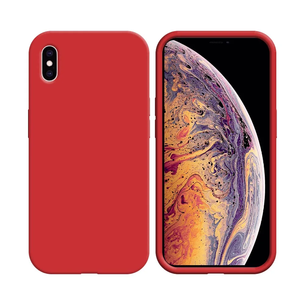 Coque Compatible pour Apple iPhone X & XS Rouge