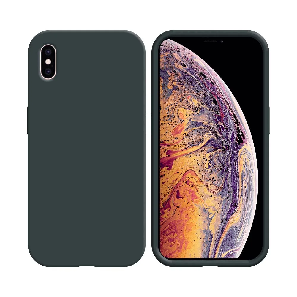 Coque Silicone Compatible pour Apple iPhone XS Max Noir