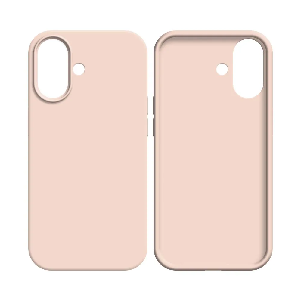 Coque Silicone Compatible pour Apple iPhone 16 Plus Rose Gold — vue 2
