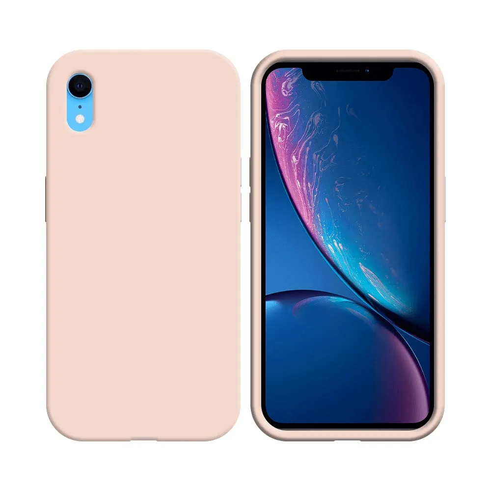 Coque Silicone Compatible pour Apple iPhone XR Rose Gold