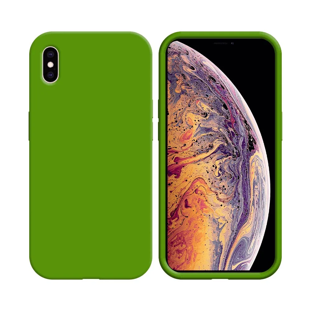 Coque Silicone Compatible pour Apple iPhone XS Max Vert Clair