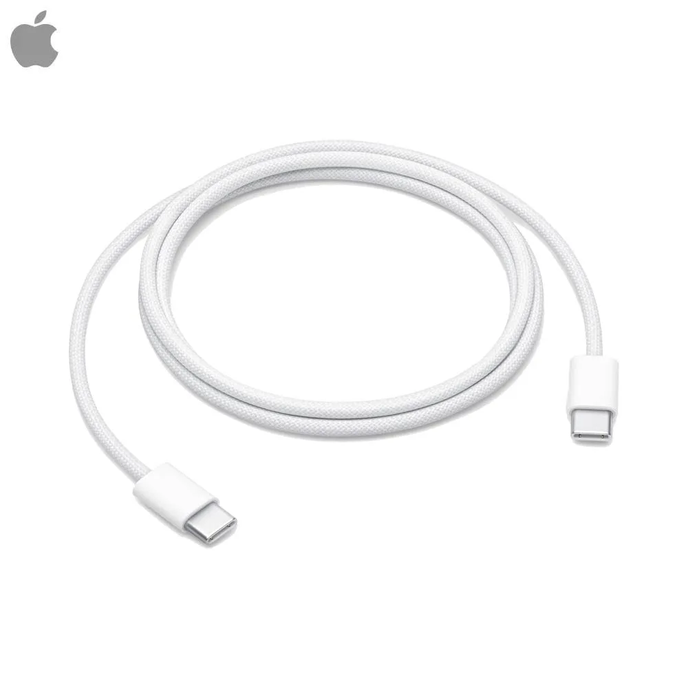 Câble Data USB-C vers USB-C Apple MQKJ3ZM/A 60W (1m) Blanc