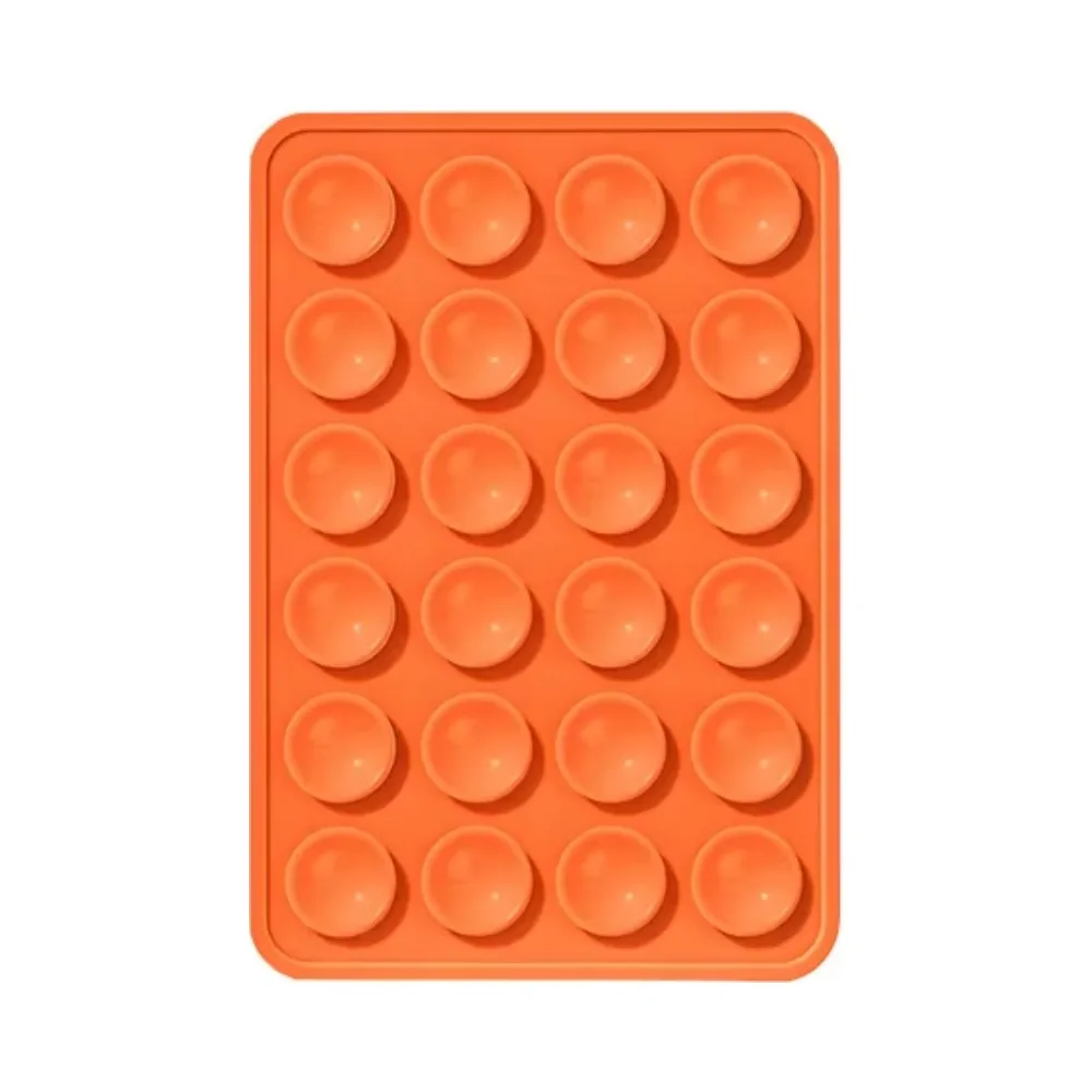 Support Ventouse Silicone Universel pour Smartphone Orange