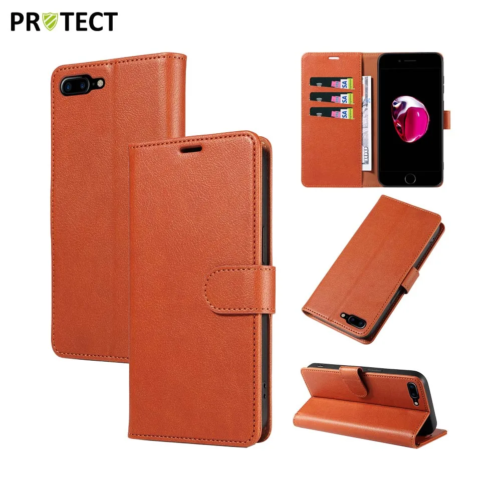 Housse de Protection IP011 PROTECT pour Apple iPhone 7 Plus/iPhone 8 Plus Marron — vue 2