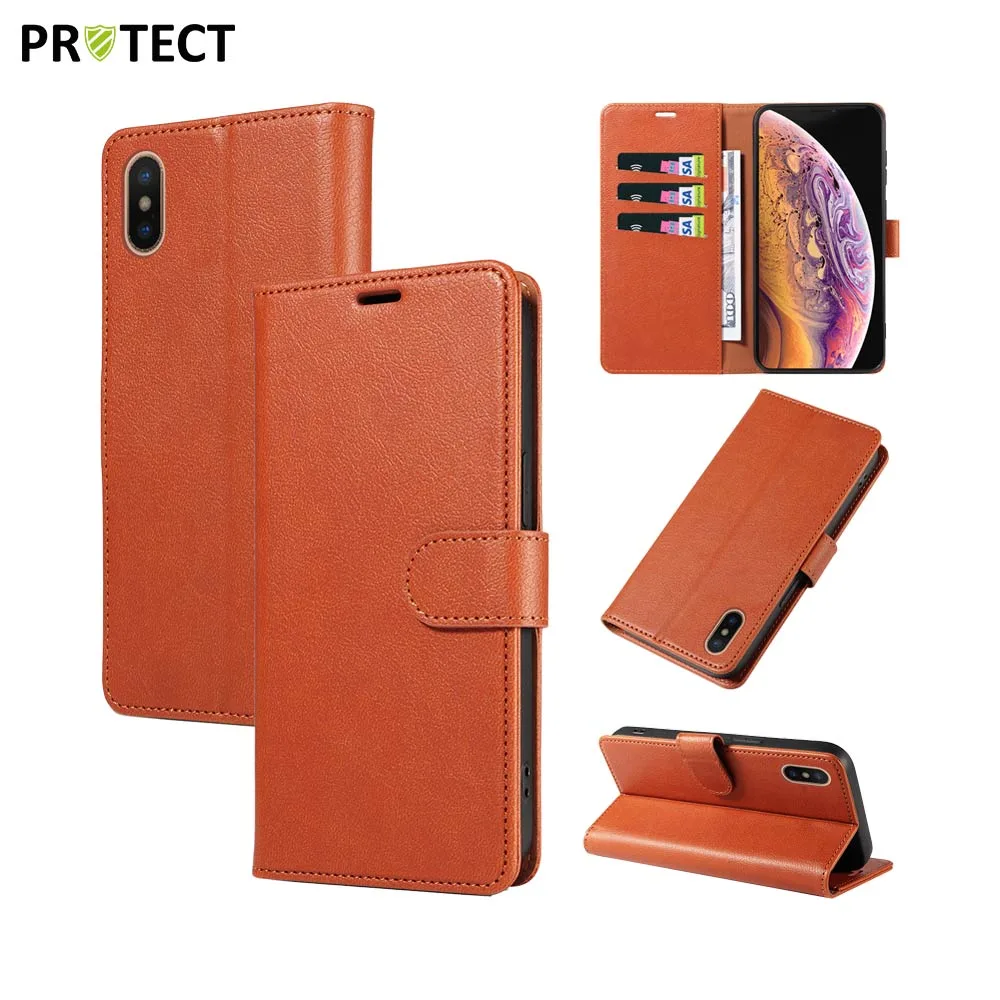 Housse de Protection IP011 PROTECT pour Apple iPhone X/iPhone XS Marron — vue 2