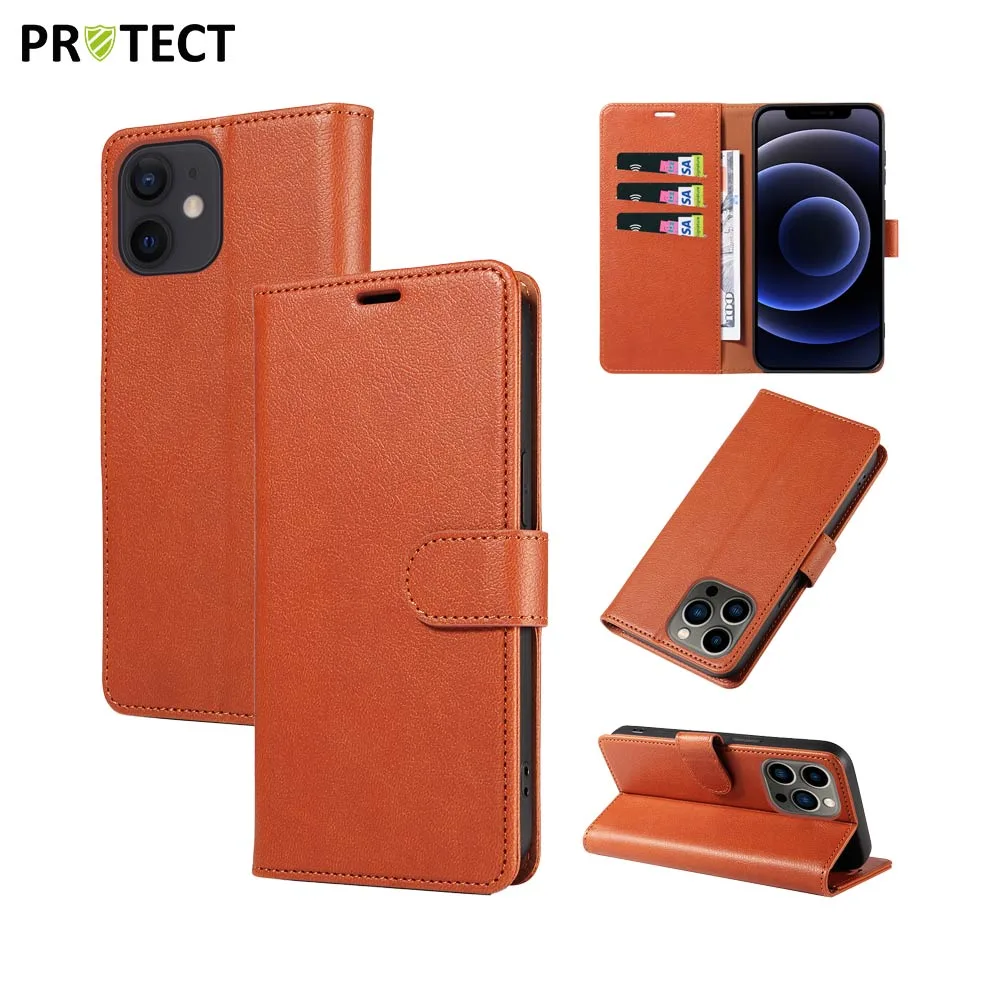 Housse de Protection IP011 PROTECT pour Apple iPhone 12 Mini Marron — vue 2