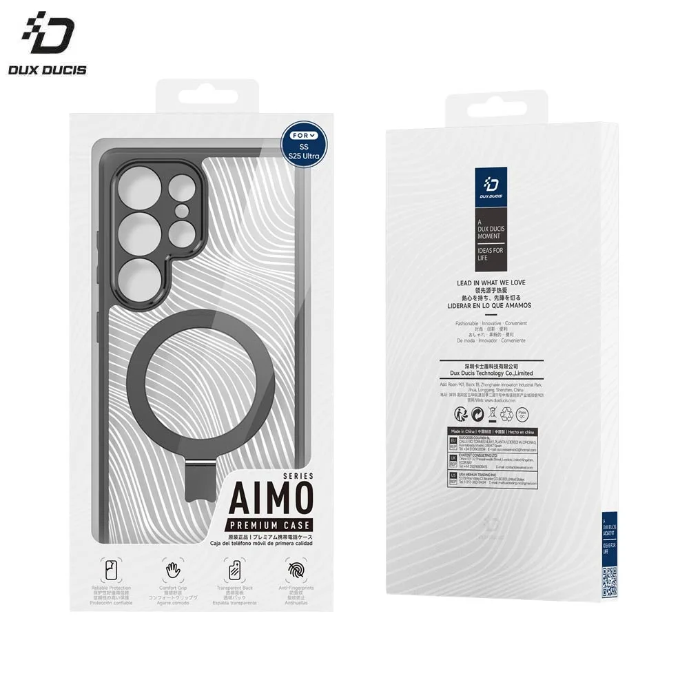 Coque de Protection Aimo Dux Ducis pour Samsung Galaxy S25 Ultra S938 (with Magnetic Stand) MagSafe Noir — vue 2