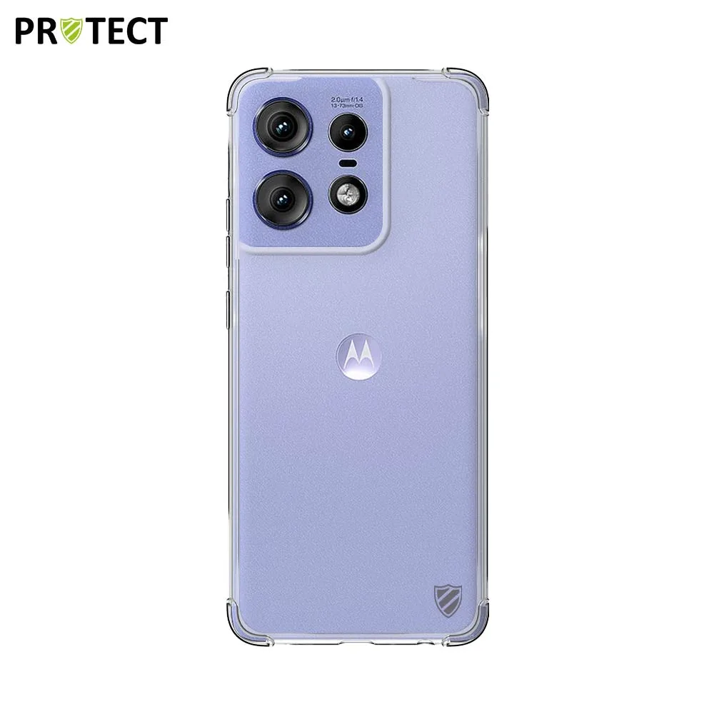 Coque Silicone Renforcée PROTECT pour Motorola Edge 50 Pro Transparent — vue 2