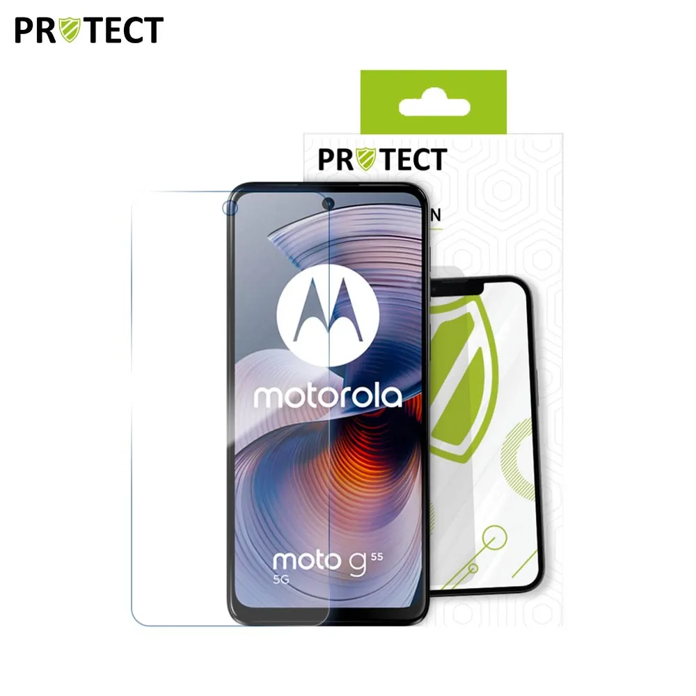 Verre Trempé Classique PROTECT pour Motorola Moto G55 5G Transparent — vue 2