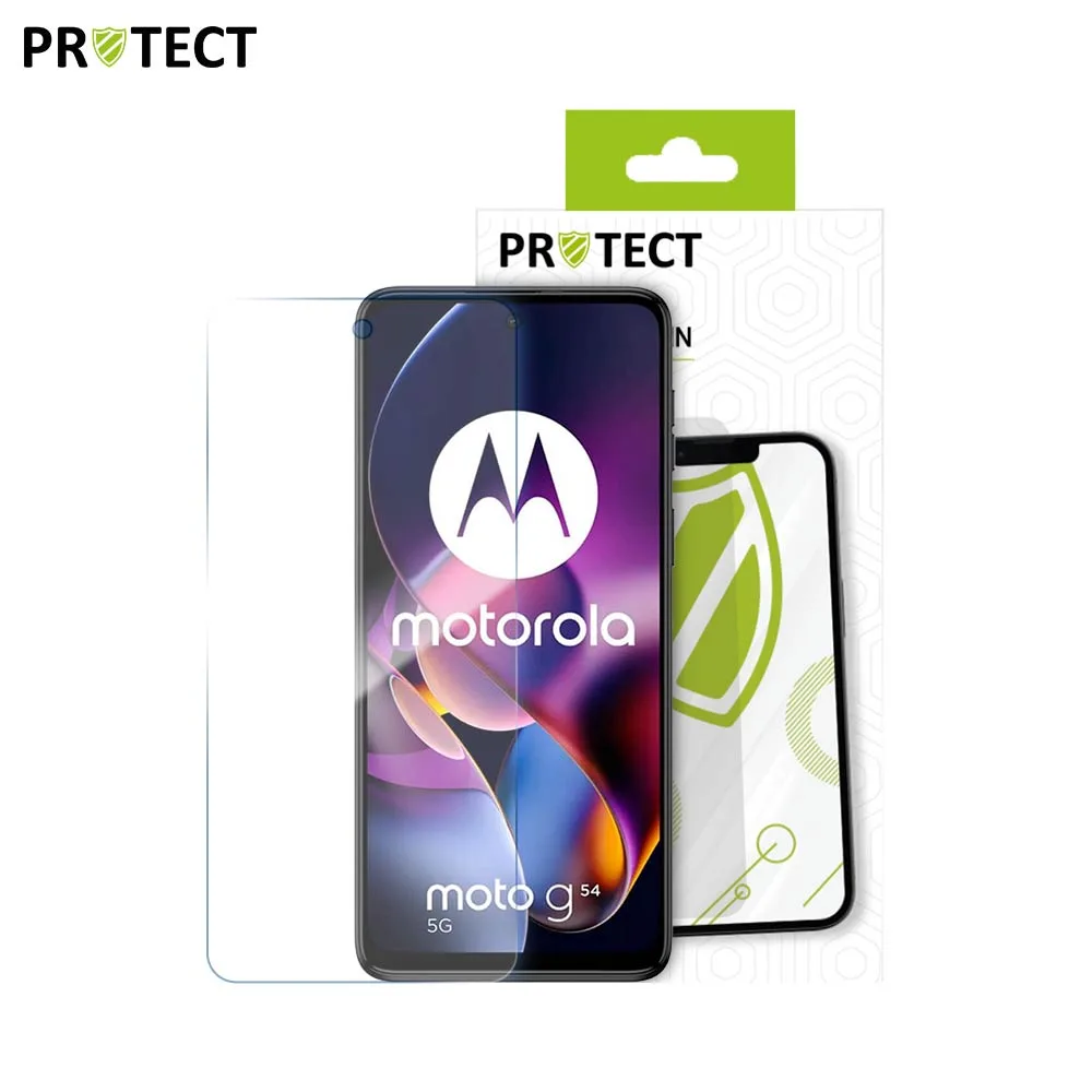 Verre Trempé Classique PROTECT pour Motorola Moto G54 5G Transparent — vue 2