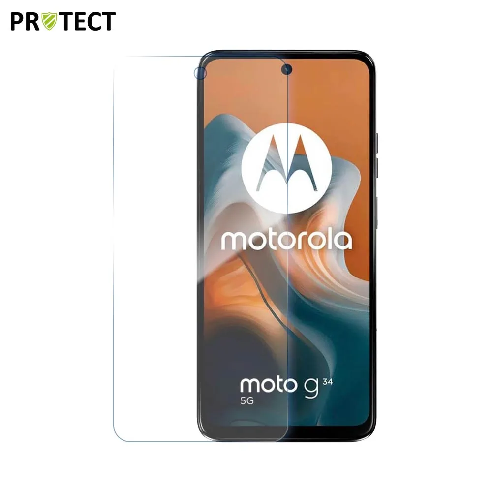 Verre Trempé Classique PROTECT pour Motorola Moto G34 5G Transparent