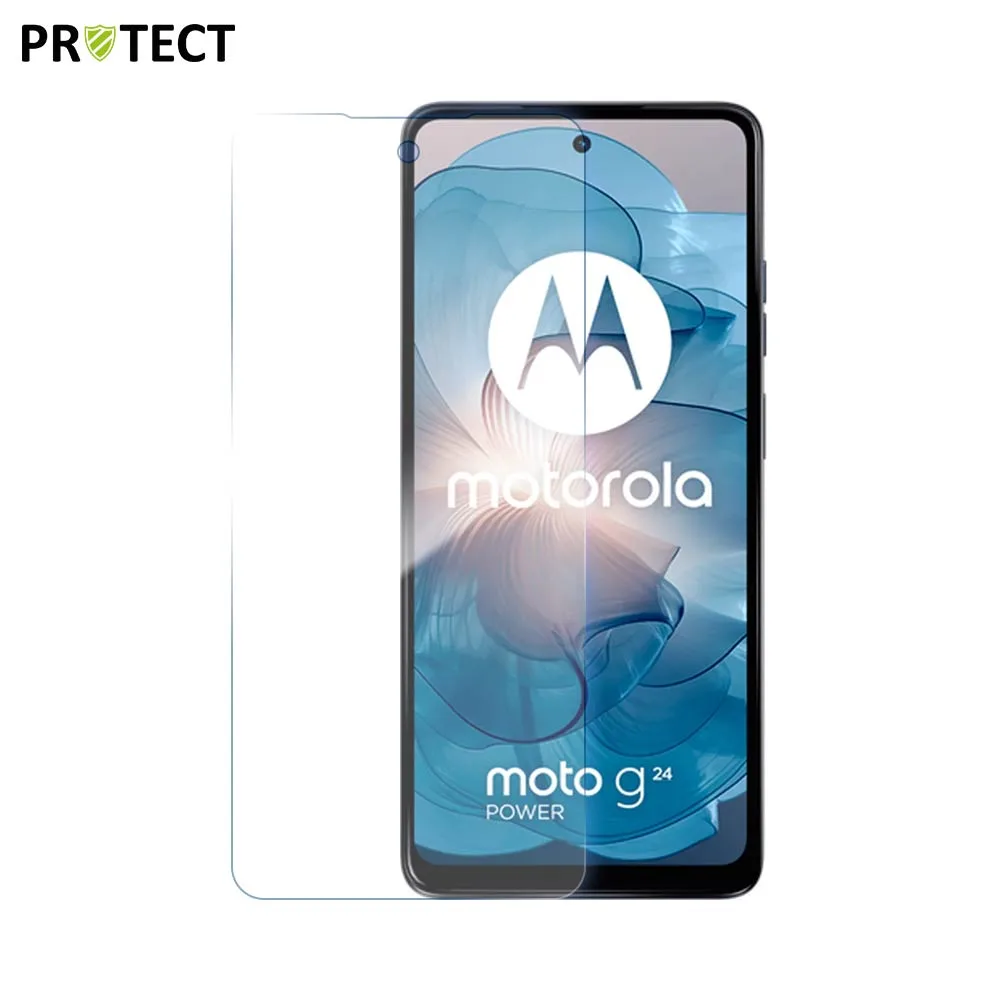 Verre Trempé Classique PROTECT pour Motorola Moto G24 Power, G24 4G, G04, E14 & G04s Transparent