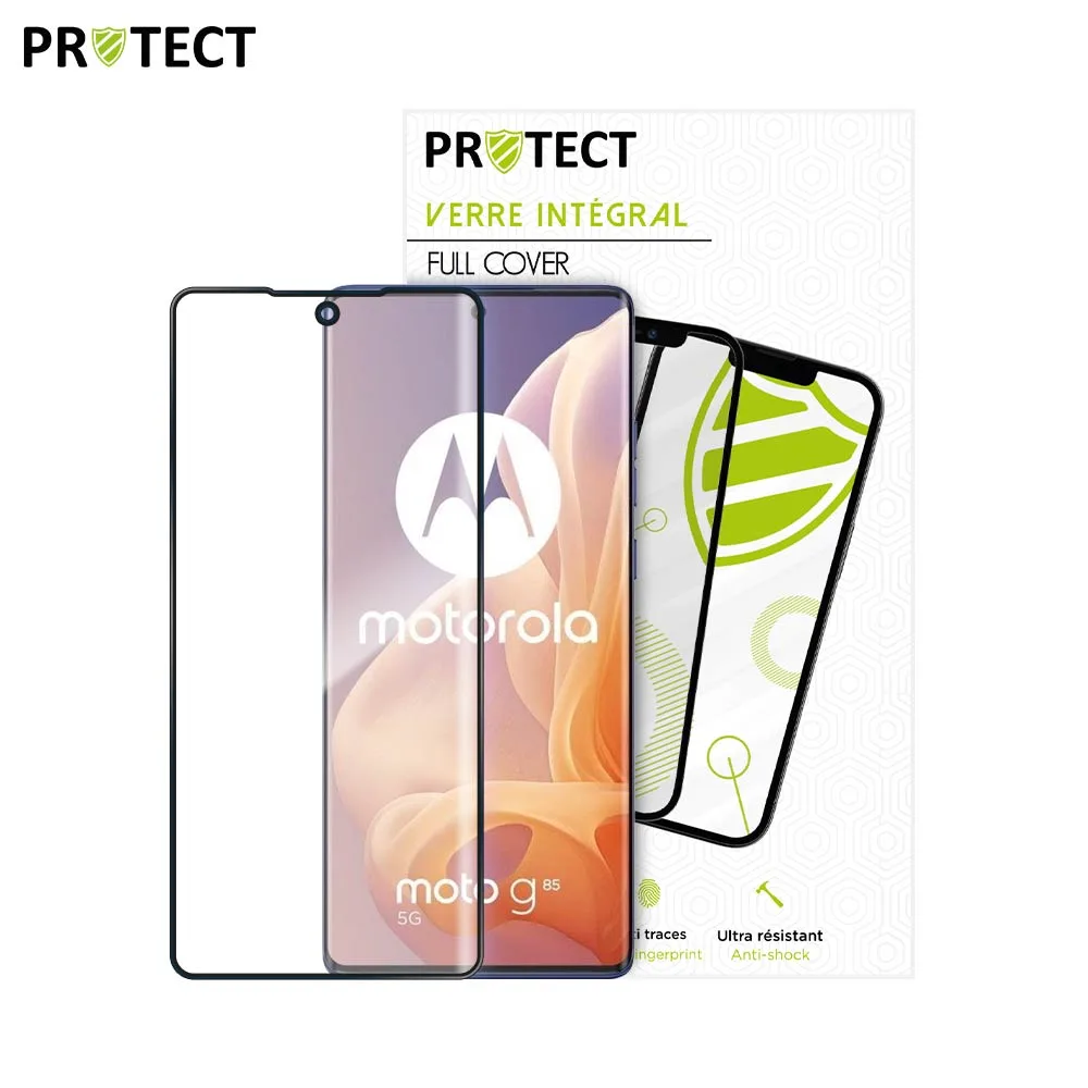 Verre Trempé Intégral PROTECT pour Motorola Moto G85 5G Noir — vue 2