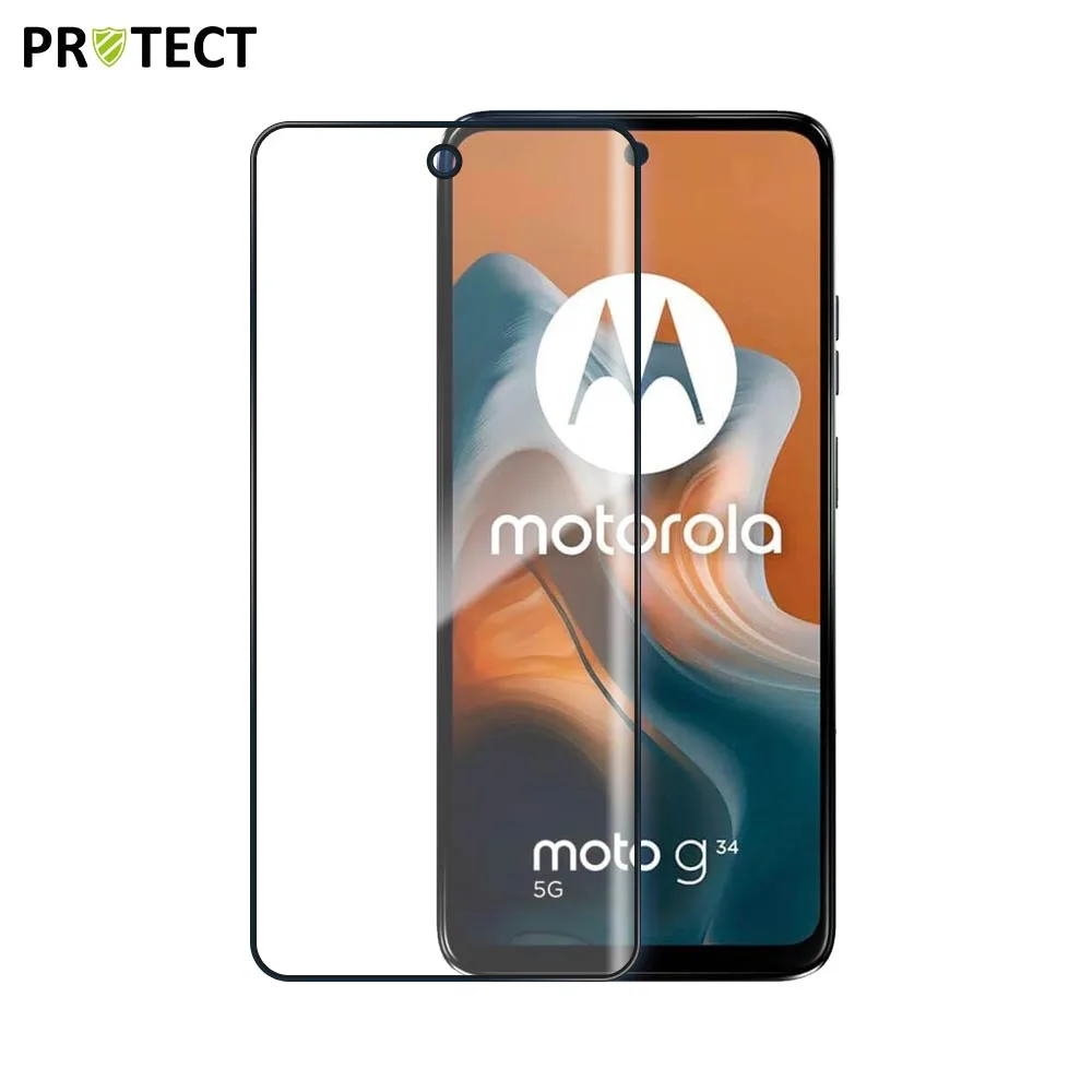 Verre Trempé Intégral PROTECT Motorola Moto G34 5G Noir
